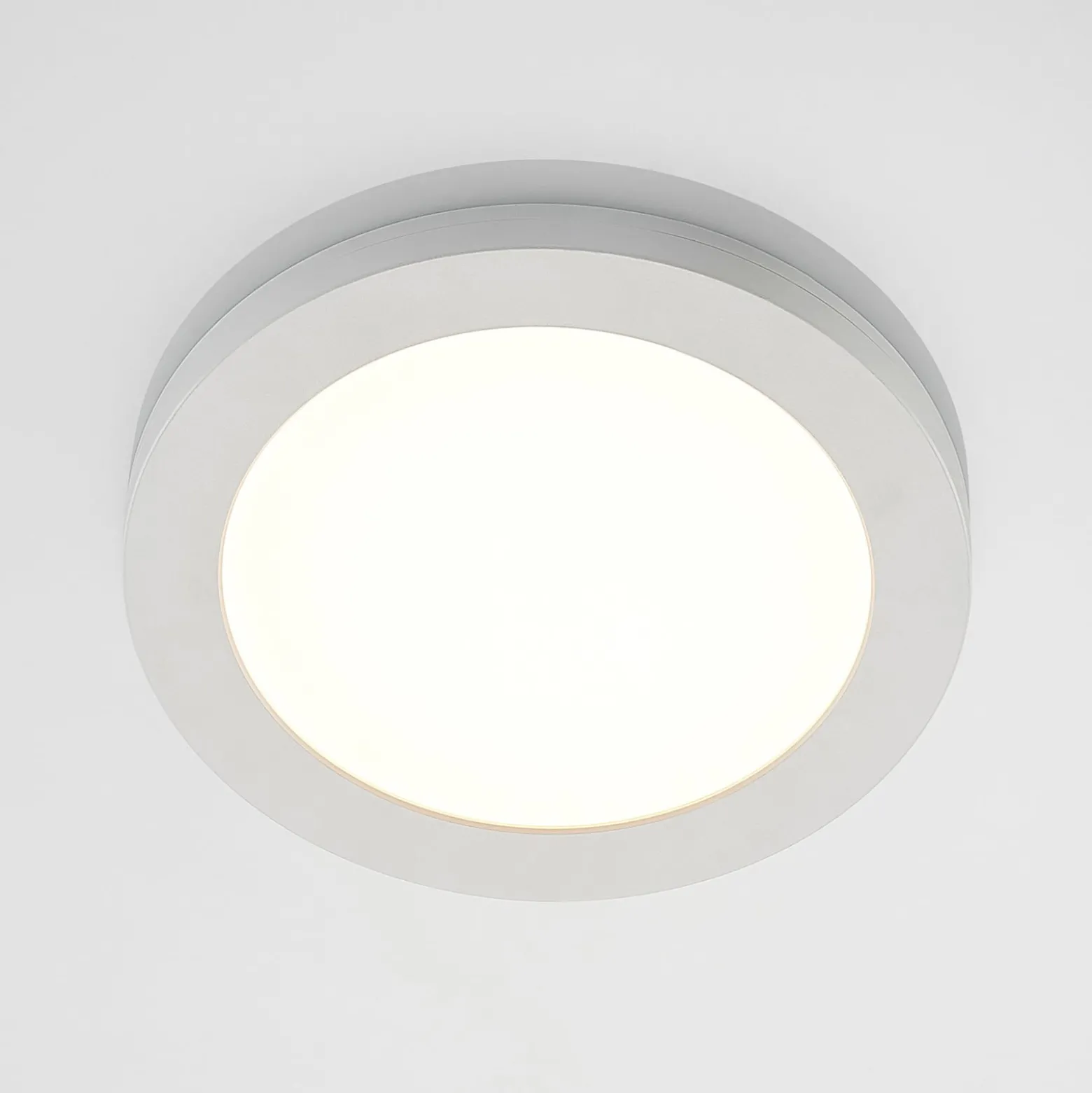 Prios LED-kattovalaisin Aureka, 3 kpl, sensori, Ø 23 cm, valkoinen