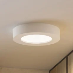 PRIOS LED-kattovalaisin Edwina, valkoinen, 18 cm, CCT, IP44