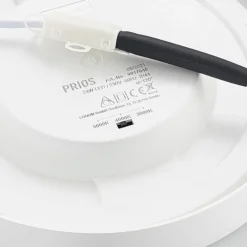 Prios LED-kattovalaisin Edwina, valkoinen, 25 cm, 10 kpl:n setti