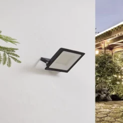 PRIOS LED-kohdevalaisin ulos Maikel, 100 W, 8000 lm, metalli