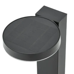 PRIOS LED-pylväsvalaisin Tarlson, pyöreä, antrasiitti, anturi
