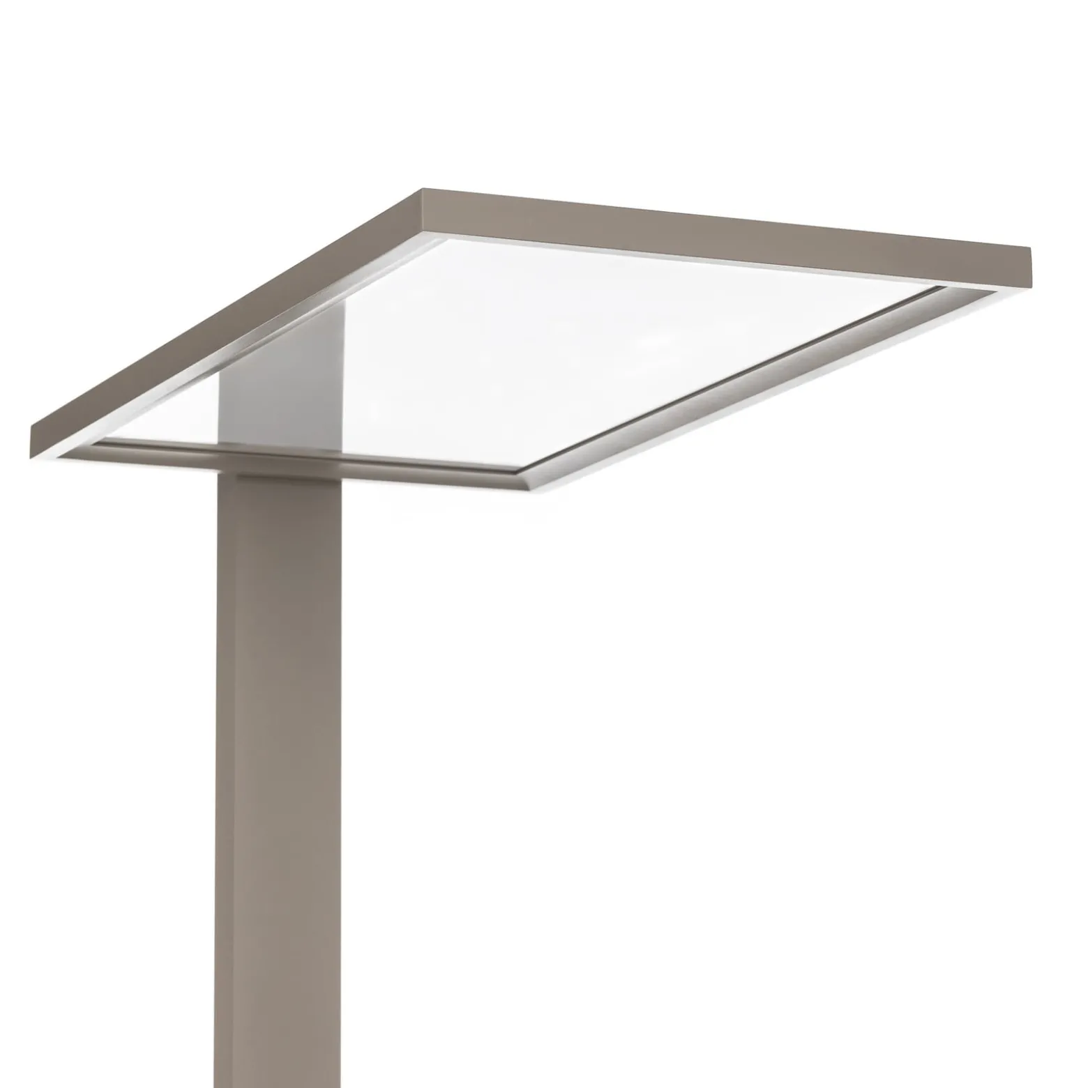 Prios LED-toimiston lattiavalaisin Taronis, hopea, 195 cm, himmennettävä