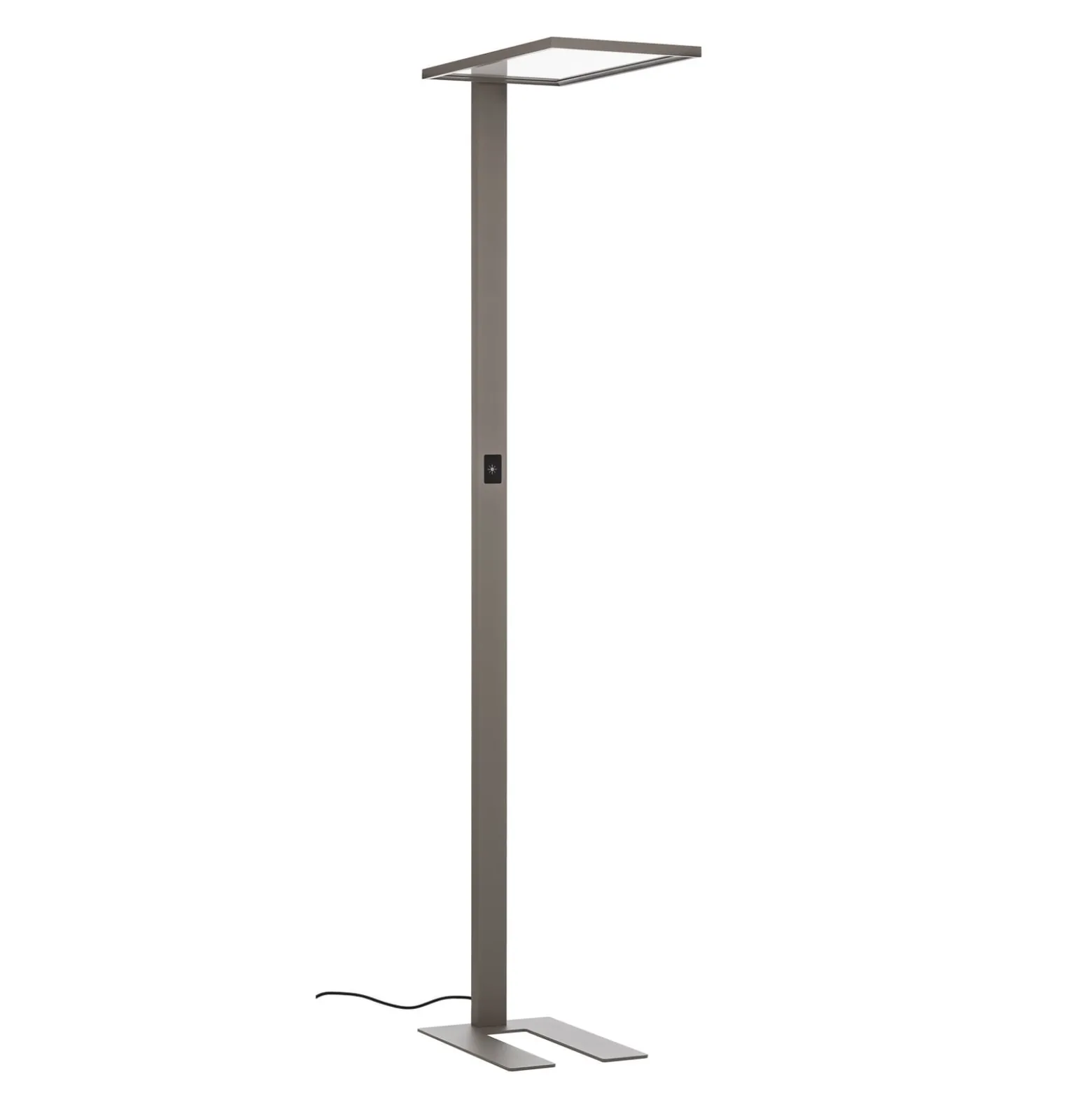 Prios LED-toimiston lattiavalaisin Taronis, hopea, 195 cm, himmennettävä