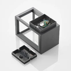 Prios LED-ulkoseinävalaisin Gamion, antrasiitti, metalli, IP54