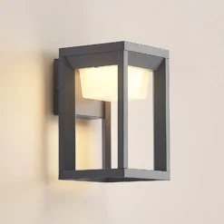 Prios LED-ulkoseinävalaisin Gamion, antrasiitti, metalli, IP54