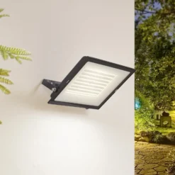 Prios LED-ulkovalaisin Maikel, 200W, 16000lm, metallia