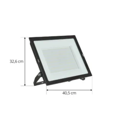 Prios LED-ulkovalaisin Maikel, 200W, 16000lm, metallia