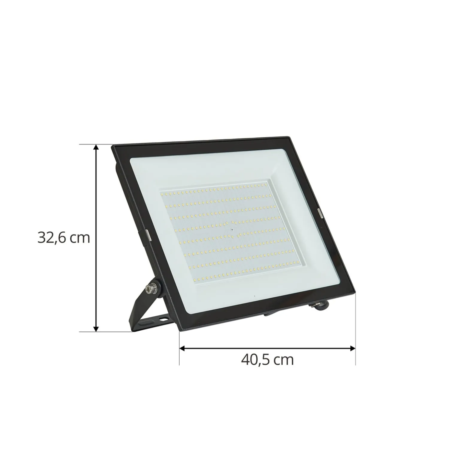 Prios LED-ulkovalaisin Maikel, 200W, 16000lm, metallia