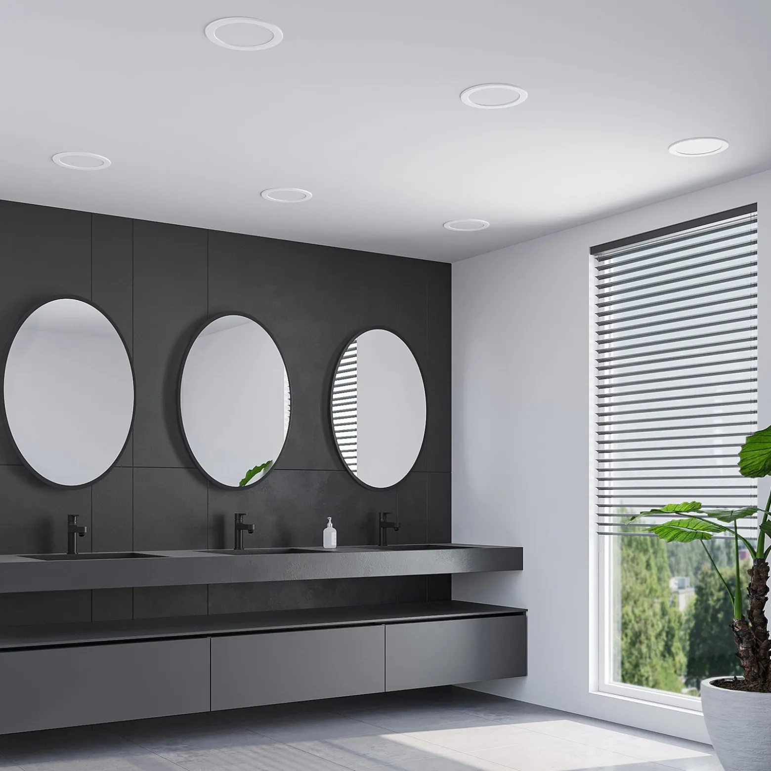 Prios LED uppoasennusvalaisin Cadance, valkoinen, 22 cm, CCT, IP44