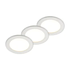 Prios LED uppoasennusvalaisin Cadance, valkoinen, 17 cm, 3 kpl, CCT-mittaussarja