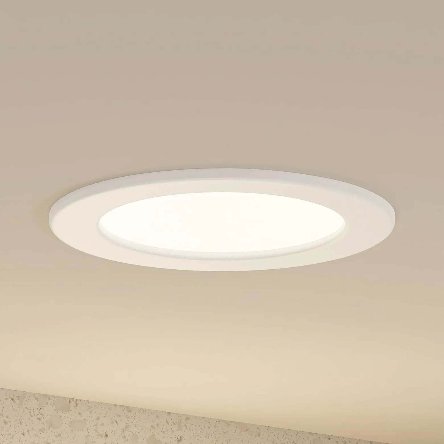 Prios LED uppoasennusvalaisin Cadance, valkoinen, 17 cm, 3 kpl, CCT-mittaussarja