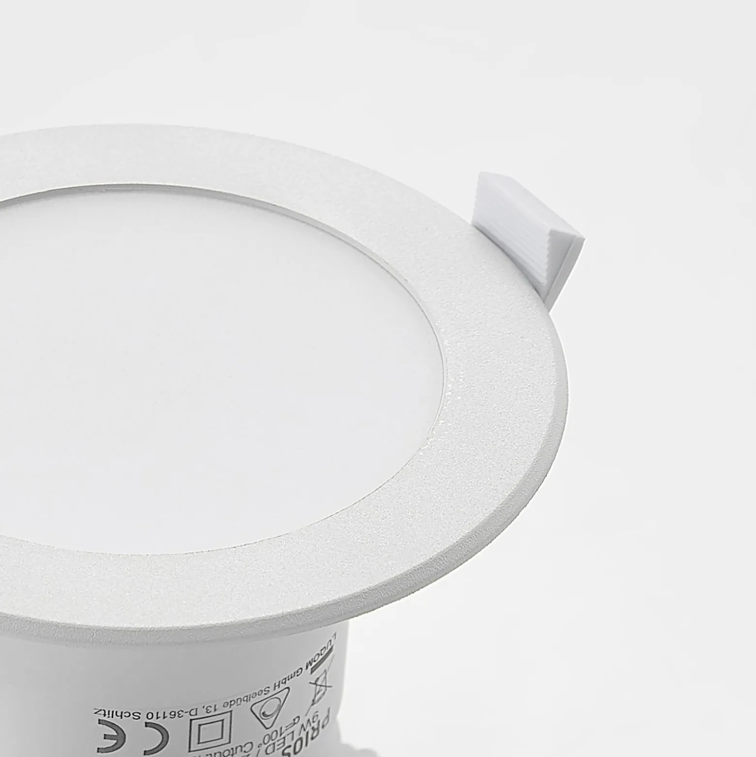 Prios LED uppoasennusvalaisin Rida, 10 kpl, valkoinen, 12 cm, CCT, IP44