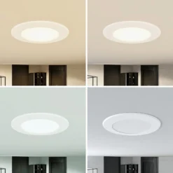Prios LED uppoasennusvalaisin Rida, 10 kpl, valkoinen, 12 cm, CCT, IP44