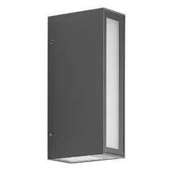 Prios Loriava LED-ulkoseinävalaisin, tummanharmaa