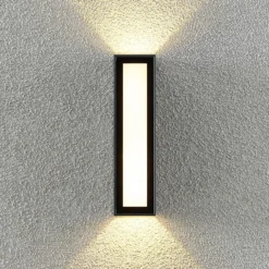 Prios Loriava LED-ulkoseinävalaisin, tummanharmaa