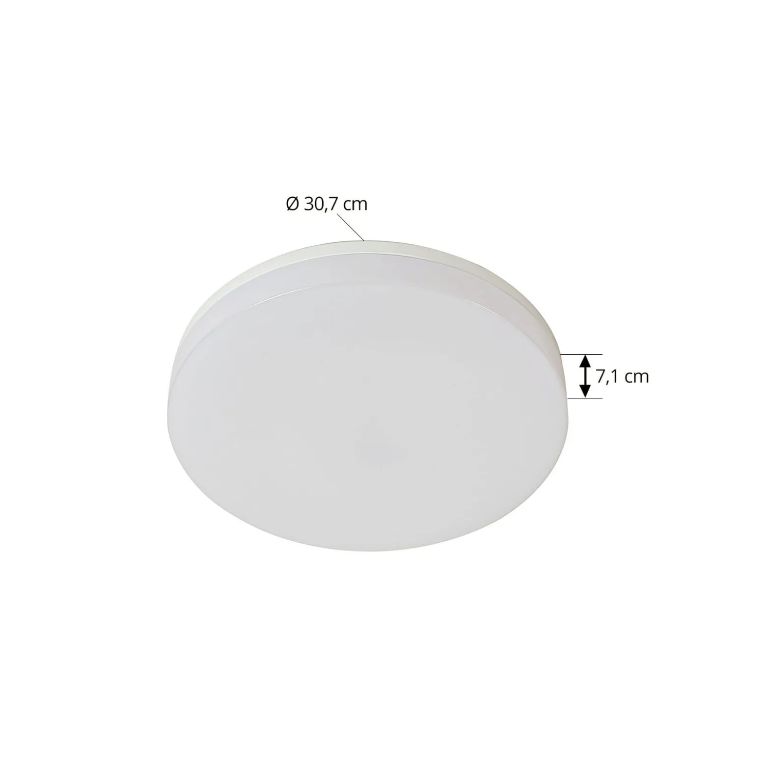 Prios Wynion LED-kattovalaisin CCT DIP-kytkin 30cm
