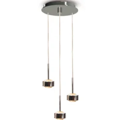 Puk Drop Trio riipusvalaisin, kromi, 3-valo, G9