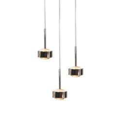Puk Drop Trio riipusvalaisin, kromi, 3-valo, G9