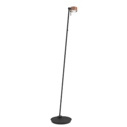 Puk! 80 Floor LED kirkas/matta linssi kupari/musta