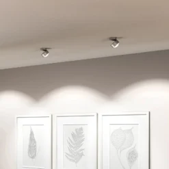 Puk Mini Move LED, kirkas linssi, matta nikkeli