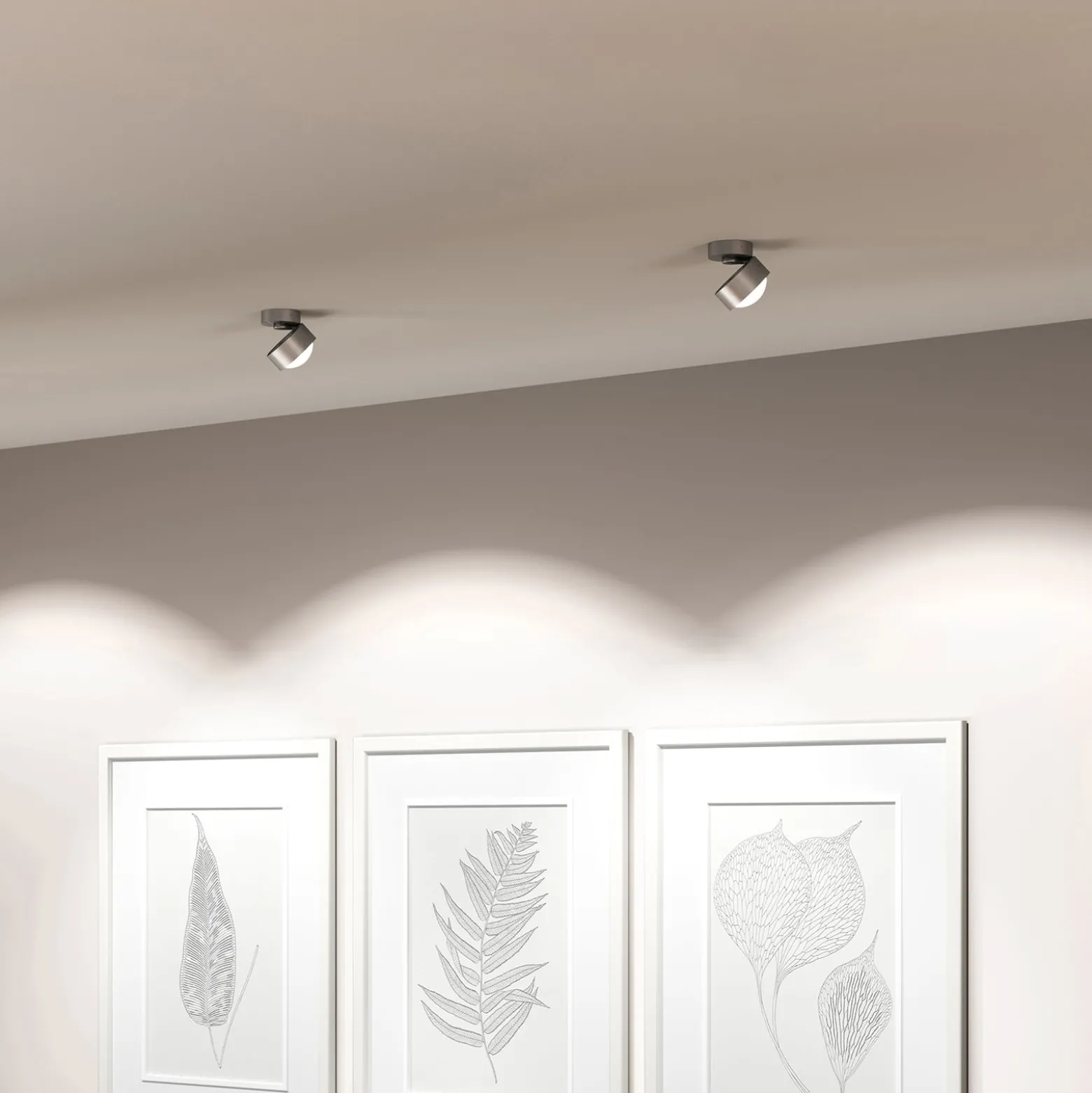 Puk Mini Move LED, kirkas linssi, matta nikkeli