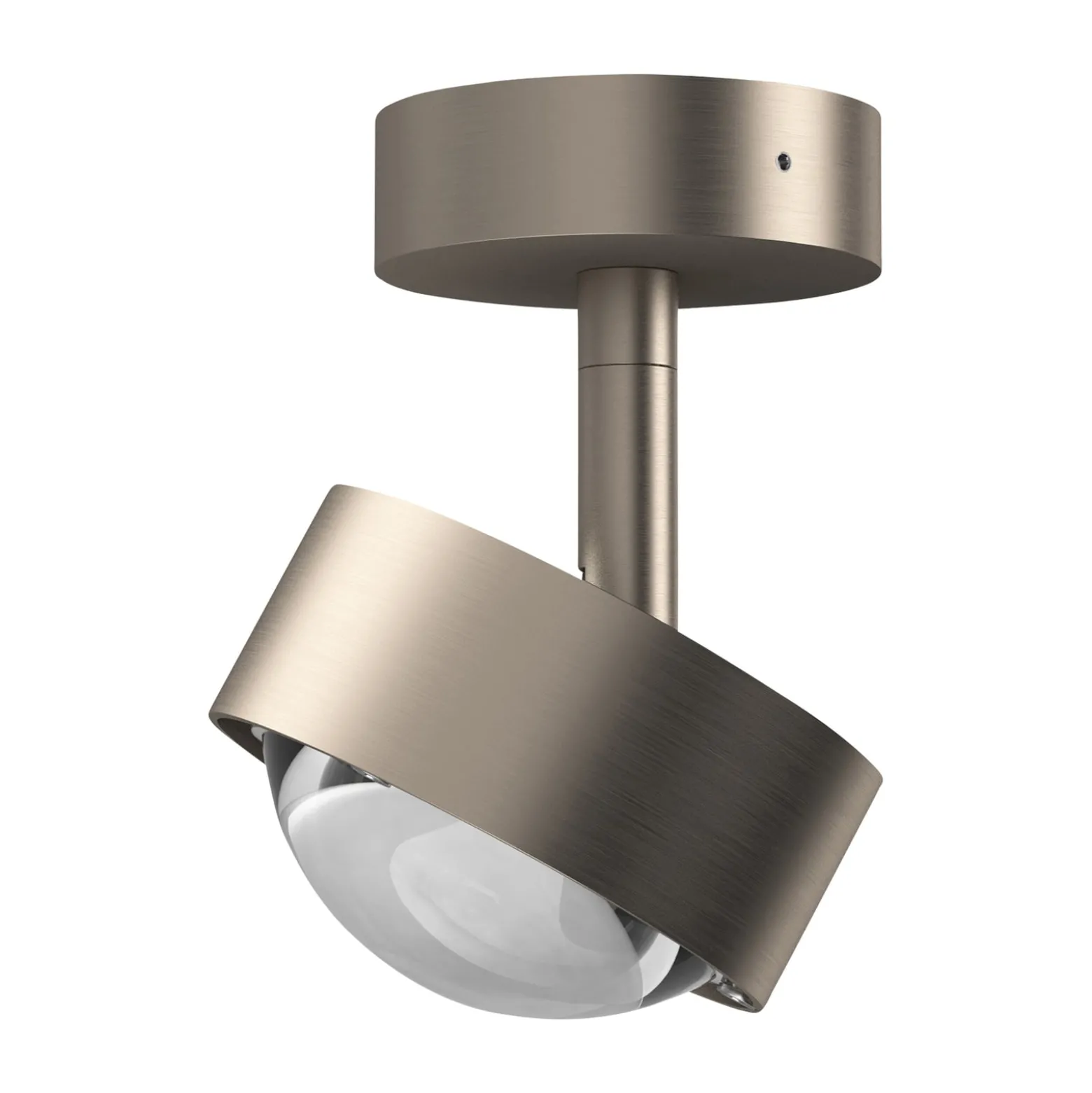 Puk Mini Turn LED-spottilinssi kirkas 1fl nikkeli mattainen
