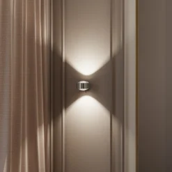 Puk! 120 Wall-LED-spotti, kirkas linssi, kromi