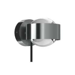 Puk! 80 Wall-LED-spotti, kirkas, mattakromi