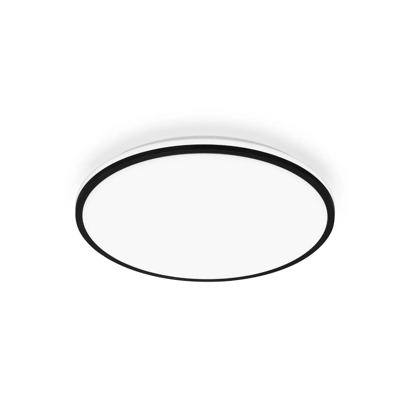 Pulap A LED-kattovalaisin, musta, Ø 33 cm, muovia