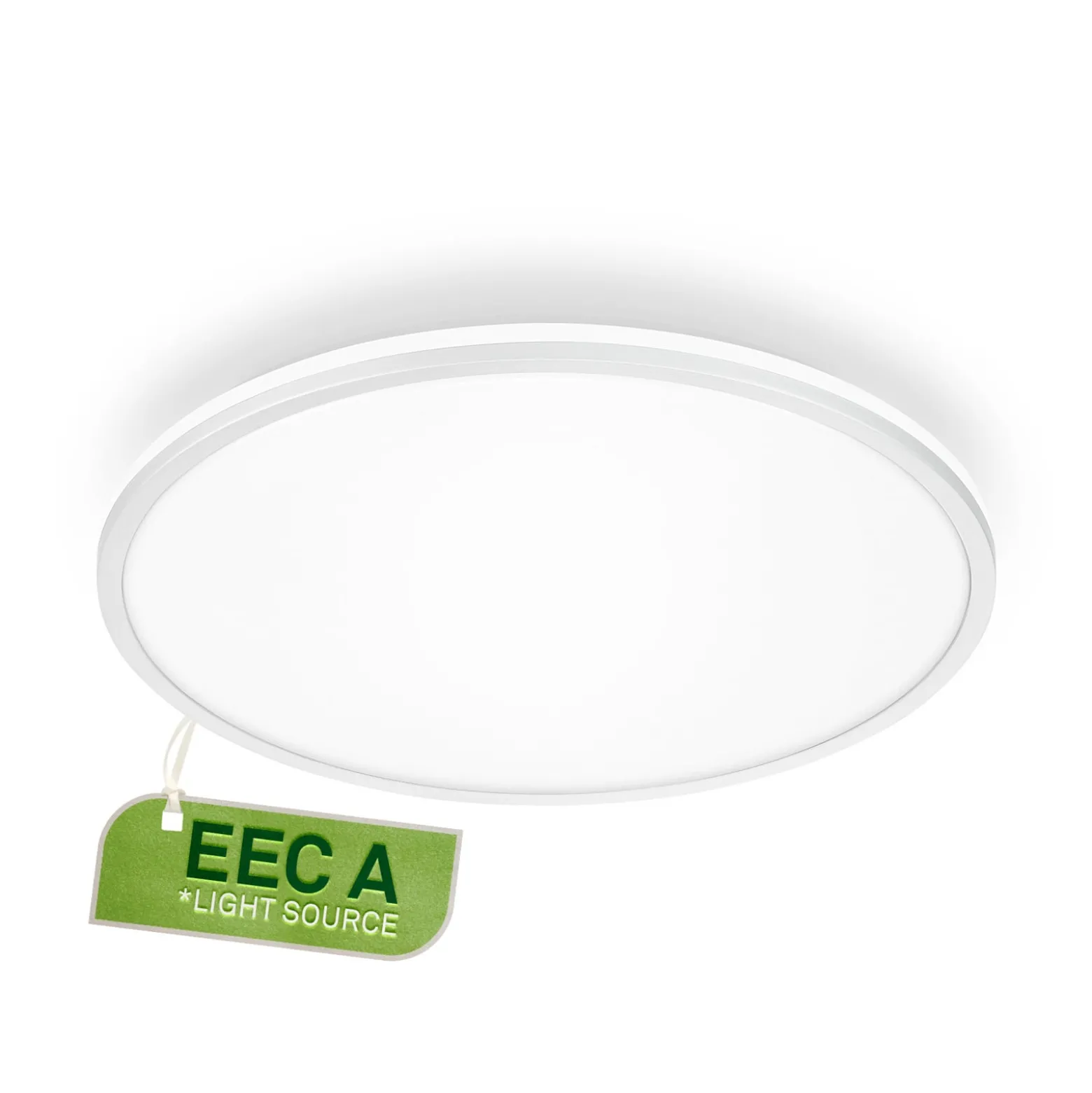 Pulap A LED-kattovalaisin, valkoinen, Ø 33 cm, muovia