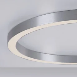 PURE LED-kattovalaisin Lines, Ø 70 cm, hopeanvärinen, CCT