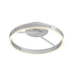 PURE LED-kattovalaisin Loop, alumiini, metalli, Ø 60 cm CCT