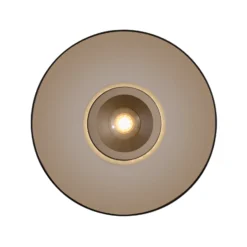 PURE LED-kattovalaisin Moon, pronssi, Ø 32 cm, lasi/alumiini