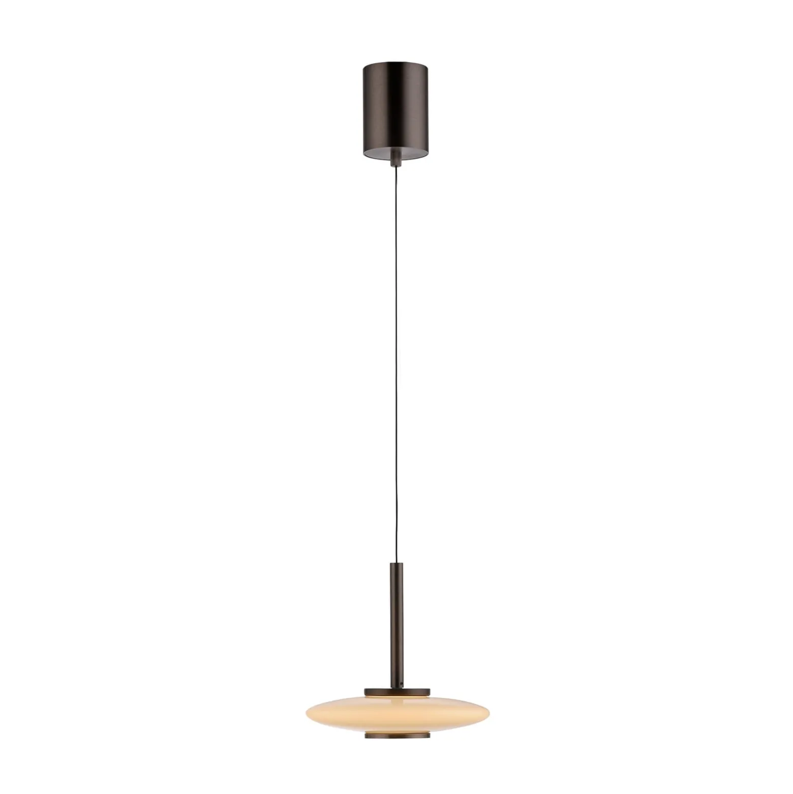 PURE LED-riippuvalaisin Vitrum ruskea/opal lasi/alumiini Ø 22 cm