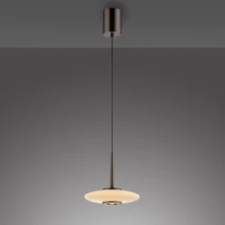 PURE LED-riippuvalaisin Vitrum ruskea/opal lasi/alumiini Ø 22 cm
