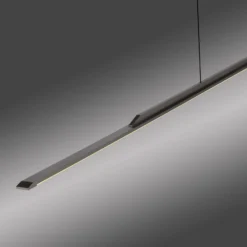 PURE Surface -LED-riippuvalaisin, harmaa, 160 cm, alumiini, 3 000 K
