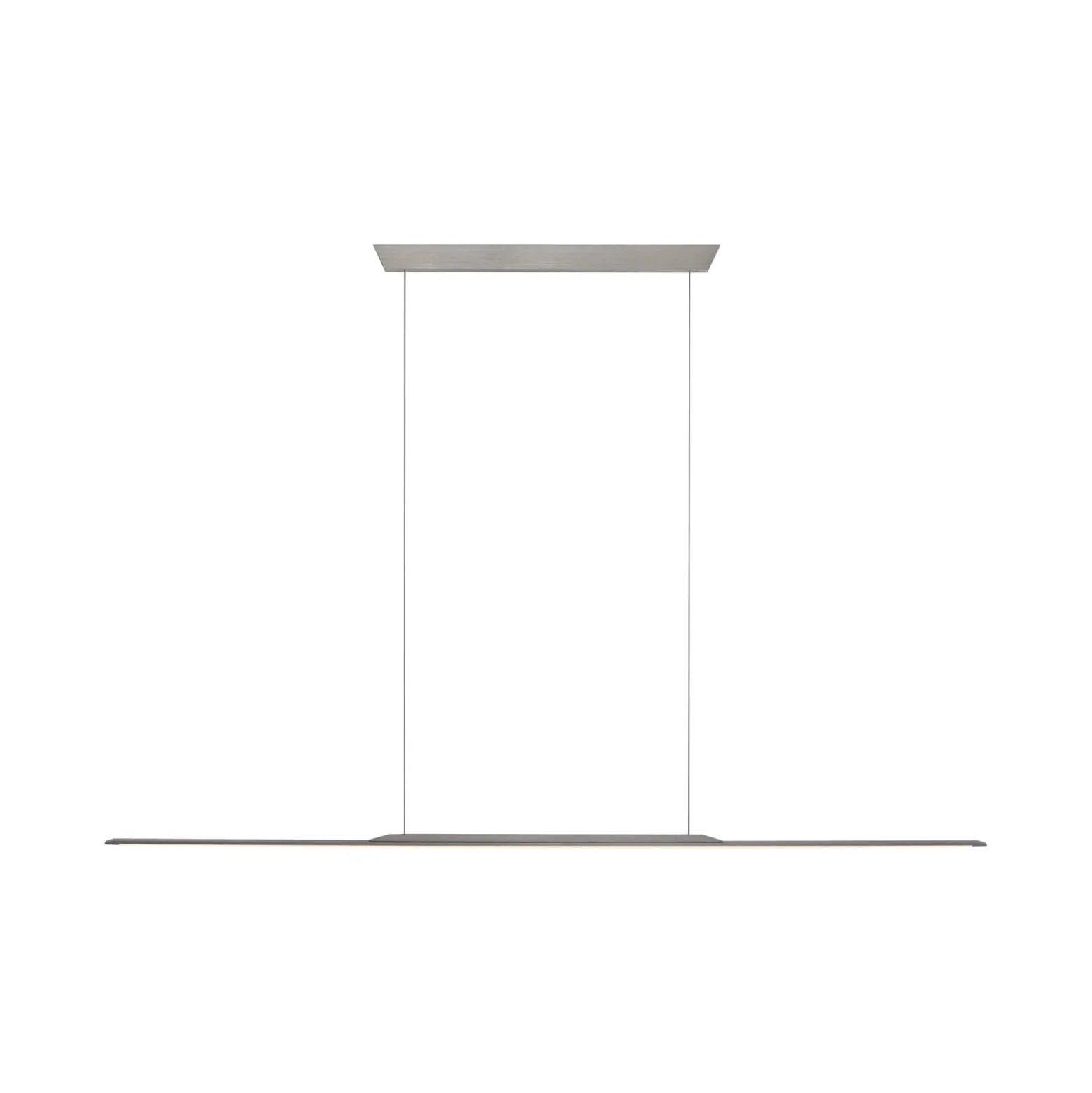 PURE Surface -LED-riippuvalaisin, harmaa, 160 cm, alumiini, 3 000 K