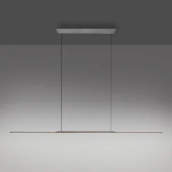 PURE Surface -LED-riippuvalaisin, harmaa, 160 cm, alumiini, 3 000 K