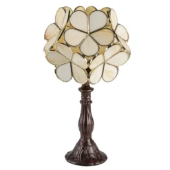 Pöytälamppu 5LL-6095 tiffany-tyyliä, beige
