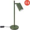Pöytävalaisin ALORA, korkeus 43 cm, oliivinvihreä, metalli, GU10
