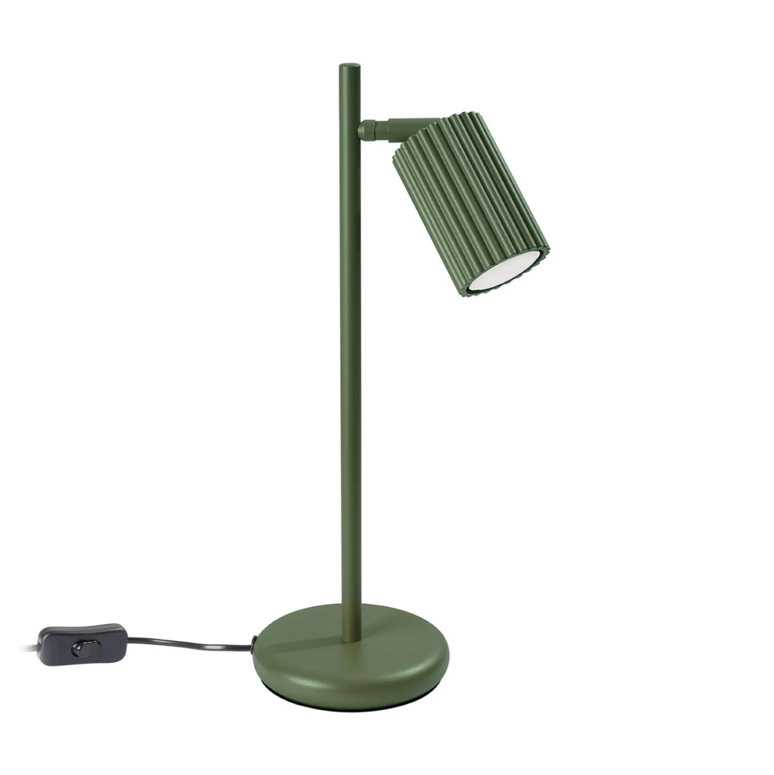 Pöytävalaisin ALORA, korkeus 43 cm, oliivinvihreä, metalli, GU10