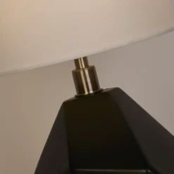 Pöytävalaisin Apex valkoinen/musta Korkeus 55,5 cm tekstiili/hartsi