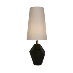Pöytävalaisin Apex valkoinen/musta Korkeus 55,5 cm tekstiili/hartsi