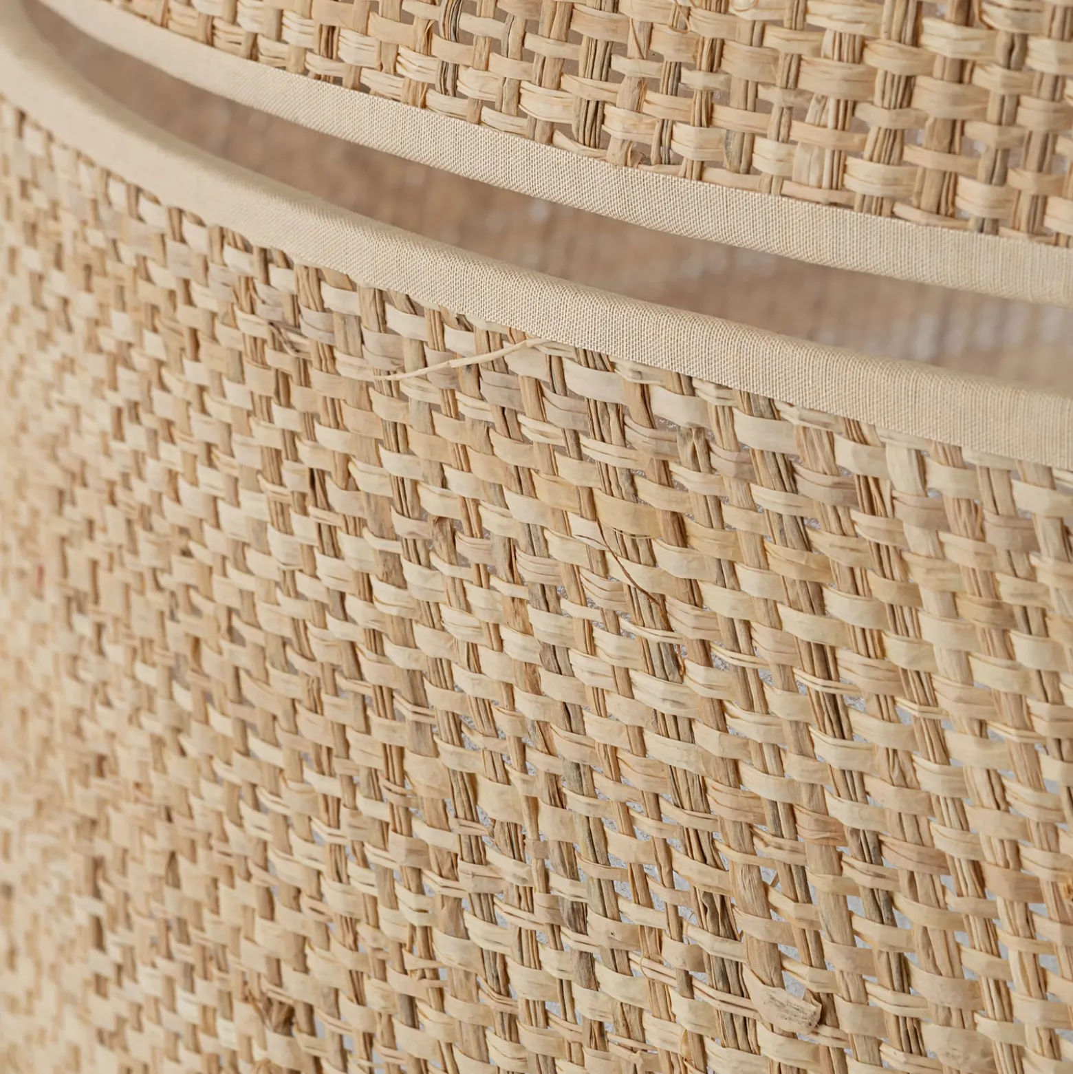 Pöytävalaisin Calma, beige, rafi, korkeus 38 cm, E27, E27