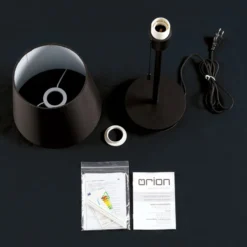 Pöytävalaisin Ludwig USB-liitännällä, musta