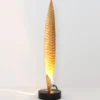 Pöytävalaisin Penna, kulta, korkeus 38 cm