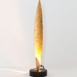 Pöytävalaisin Penna, kulta, korkeus 38 cm