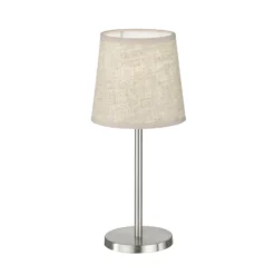 Pöytävalaisin Rimini, hiekka/nikkeli, tekstiili, korkeus 30 cm, E14