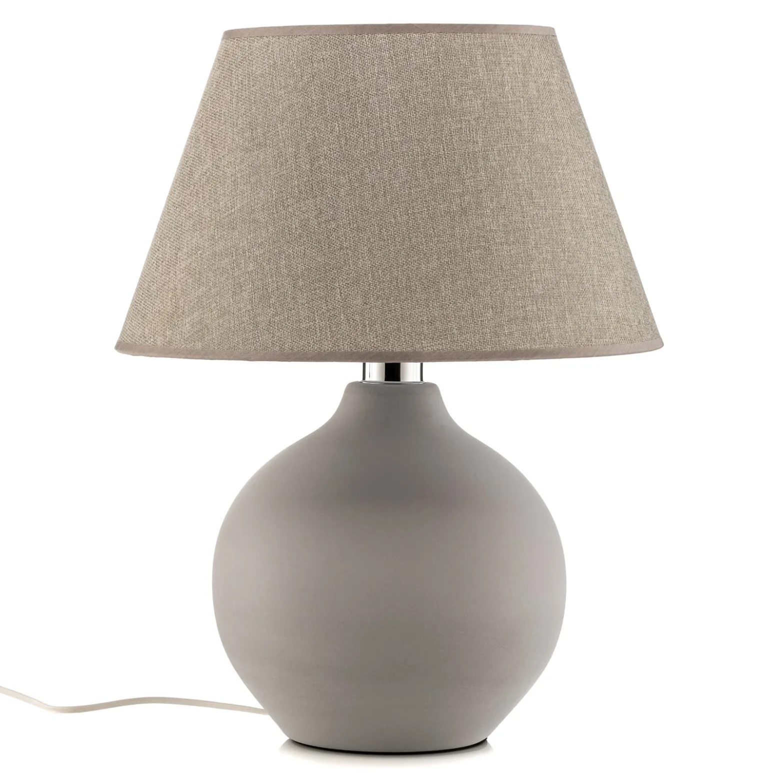 Pöytävalaisin Sfera, korkeus 53 cm, sementti/harmaa