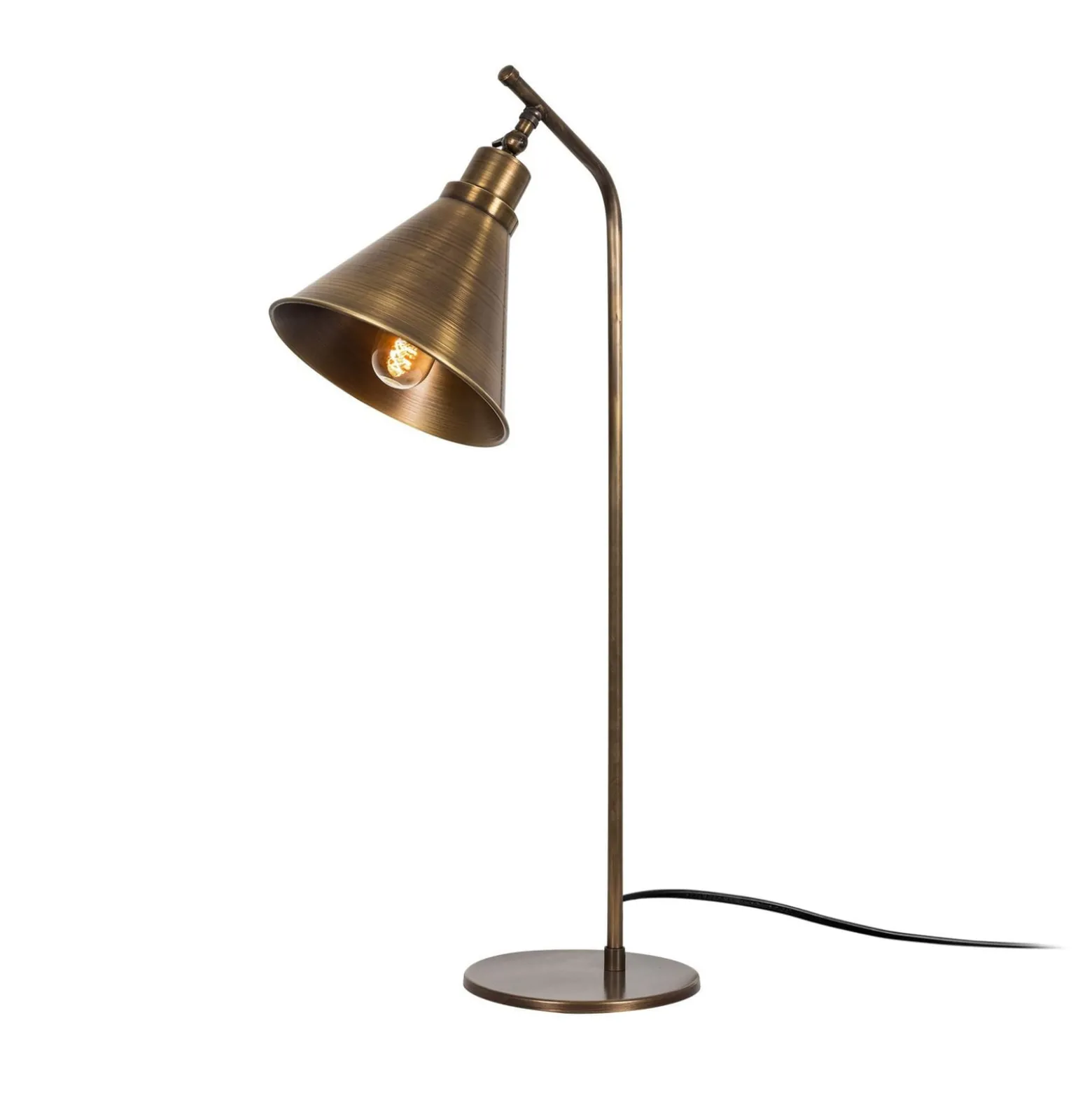 Pöytävalaisin Sivani MR-610, antiikkikulta, metalli, korkeus 50 cm